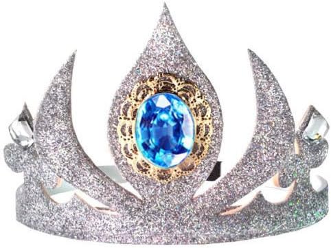 Elsa Costume Silver Sparkle Tiara Crown Comfortable, Non Slip Headband