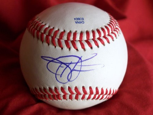 Todd Helton Autographed ROLB Baseball, Colorado Rockies, Proof Photo of Todd Signing for Us.