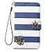 Towallmark(TM)Stripes Anchor Rudder Wallet Flip Case Cover For Samsung Galaxy S5 i9600 (Blue)