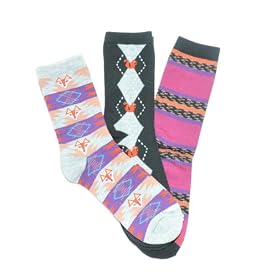 Fox Squirrel Crew Socks 3-Pack