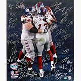 New York Giants 2007 Team Autographed Plaxico Burress Touchdown Endzone Celebration Limited Editi