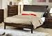 Hillary Cal King Platform Bed With Vinyl Headboard