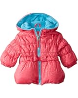 Pink Platinum Baby-Girls' Tonal Heart Puffer