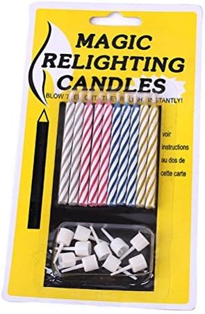 JUTENG DM-014 Blowing Birthday Candles Immortal April Fool's Day Spoof entire Toy Spoof Creative Tricky Toys 2 Pack