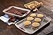 Paula Deen Signature Nonstick Bakeware 3-Piece Bakeware Set, Gray with Red Silicone Grips