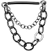 Handcrafted Black Chain Drop Dangle Nipple Ring