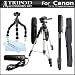 Tripod Accessory Bundle Kit For Canon EOS Rebel T3i, T2i T3 Digital SLR Camera Includes 57 Inch Pro Tripod + 67 Inch Monopod + 10