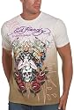 Ed Hardy Men's Short Sleeve Dip Dye Web Woman Multiprint T-Shirt