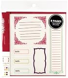 American Crafts  Remarks Journaling Sticker Book, Book 1 Color Set 1 and 3 Transparent