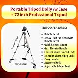 Buy 72 Professional Heavy Duty 3-Way Pan Head Tripod + HEAVY DUTY PORTABLE TRIPOD... by Digital