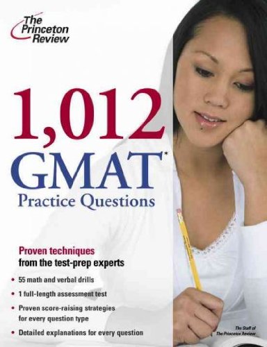 Produkt-Bild: (1,012 GMAT PRACTICE QUESTIONS ) By Staff of the Princeton Review (Author) Paperback Published on (06, 2009)