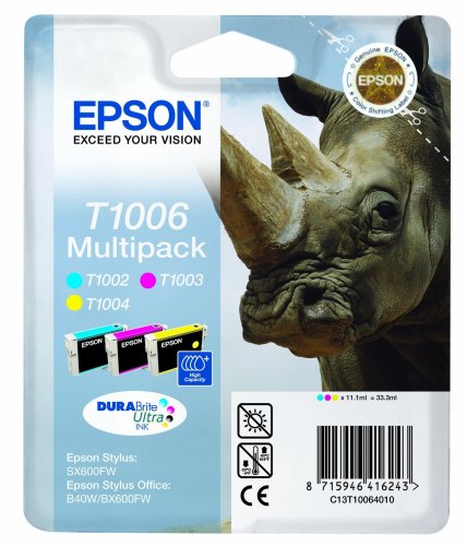 Epson Original Durabrite T1006 Rhino Colour Multipack Ink Cartridges