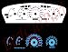 95-99 Dodge Neon AT/Mt w/ Tach Carbon White Face Glow Gauges
