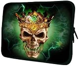 13 inch Skull King / Reborn at Green Lightning Night Notebook Laptop Sleeve Bag Carrying Case for MacBook Acer ASUS Dell HP Lenovo Sony Toshiba