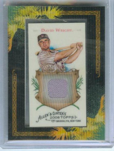 David Wright 2008 Topps Baseball Allen & Ginter's Game Used Jersey Card #AGR-DW / New York Mets