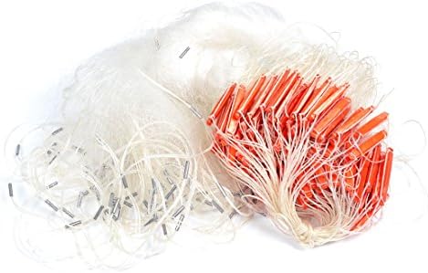Monofilament Mesh Fisherman Fishing Gill Net 60M x 1.5M White
