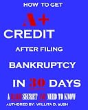 How To Get A+ Credit After Filing Bankruptcy In 30 Days: A Rare Secret You Need To Know