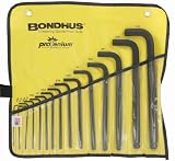 51SoqAh790L. SL160  Bondhus 10935 0.050   1/2 Inch Ball End L Wrenches in Vinyl Pouch, Set of 15