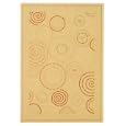 Lakefront Patio Rug - Natural/ Terra Cotta (4'x5'7")