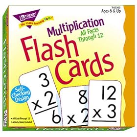 Multiplication 0–12 (all facts) Flash Cards by Trend