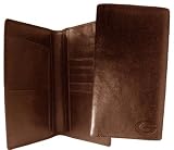 Georgia Bulldogs Brown Leather Embossed Checkbook Cover