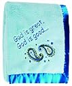 Manual Woodworkers God Is Great Fleece Blanket, Blue, 30 X 40"