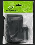 Premium Leather Belt Clip Case with Screen Protector for Generation 2 iPod Touch 2 8gb 16gb 32gb MP3 Player (iPod Touch 2 NOT included), Switch Black