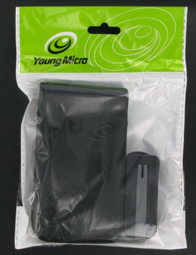 Premium Leather Belt Clip Case with Screen Protector for Generation 2 iPod Touch 2 8gb 16gb 32gb MP3 Player (iPod Touch 2 NOT included), Switch Black