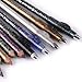 Set of 12 pcs Long Lasting Sparkle Glitter Eyeliner Lip Liner Pencils Set With Sharpener Cap Lady Cosmetic Gift