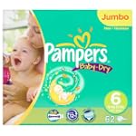 Pampers Baby-Dry Size 6 (35+ lbs/16+...