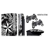 Protective skins for FAT Playstation 3 System Console, PS3 Controller skin included - NORTHSTAR SILVER