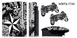 Protective skins for Playstation 3 System Console, PS3 Controller skin included - NORTHSTAR SILVER