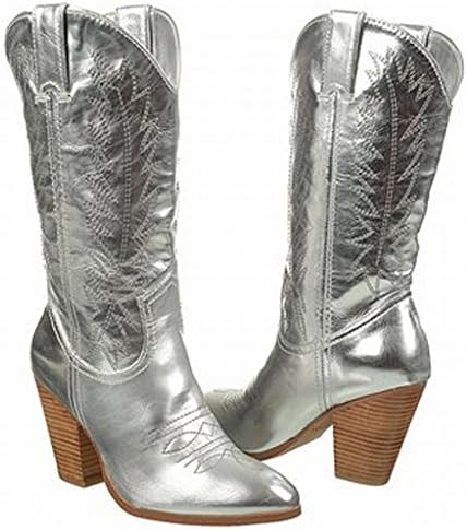 Miranda Lambert Women's Bling Cowboy Boots, Platinum Silver (9 B(M) US)