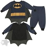 Batman Slate Blue Pajamas with Cape for Toddlers and Boys