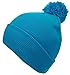 Best Winter Hats Adult Cuffed Tight Knit Winter Beanie Hat w/Pom Pom on Top (S/M)