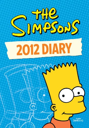 Official the Simpsons A6 Diary 2012