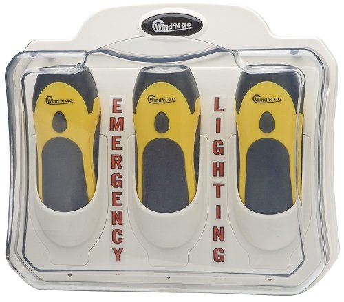  Wind 'N Go Emergency Light Center - 3 Flashlights 