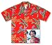 Paradise Found Jungle Bird Red Tom Selleck Magnum PI Tropical Hawaiian Aloha Shirt, X-Large