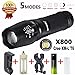 Creazy® 5000 Lumen G700 LED Zoom Flashlight X800 Military Lumitact Torch Battery Charger