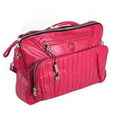Diesel "Rebellious" DS 00BQ78-PR003-T4039 Red Faux Leather Satchel Bag