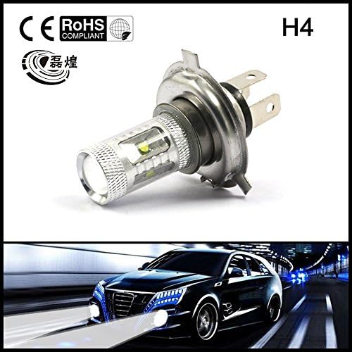 2x 7000K White H4 HB2 9003 30W LED DRL High/Low Diamond Fog Driving Light Bulbs