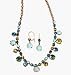 Jewelry : Avon Teal Rhinestone Collar Necklace and Earring Set
