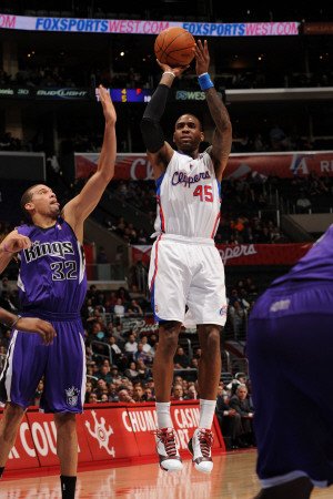Sacramento Kings v Los Angeles Clippers: Rasual Butler and Francisco Garcia Photographic Poster Print by Noah Graham, 12x18
