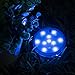 Super Bright 10 LEDs Reusable Submersible LED Light, RGB Color Waterproof Landscape Lamp With Wireless Remote Controller / Perfect for Lighting Up Vase, Bowl, Fish Tank etc (Battery not included)