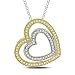 Sterling Silver 1/4 CT TDW Diamond Heart Pendant (G-H, I3)