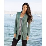 (エディー・バウアー) Eddie Bauer 長袖スラブオープンカーディガン カメオ