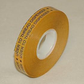 JVCC ATG-7502 ATG Tape (Acid Neutral): 1/2 in. x 36 yds. (Clear Adhesive on Gold Liner)
