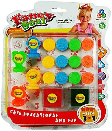 Fancy Seal 16 Pieces Stampers Sticker &amp; Set card for kids