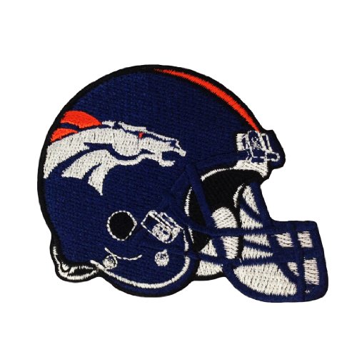 1 X Denver Broncos Helmet Logo Embroidered Iron Patches