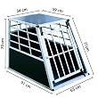 zoomundo 63882996 Alu Hunde Transportbox 1-Türig